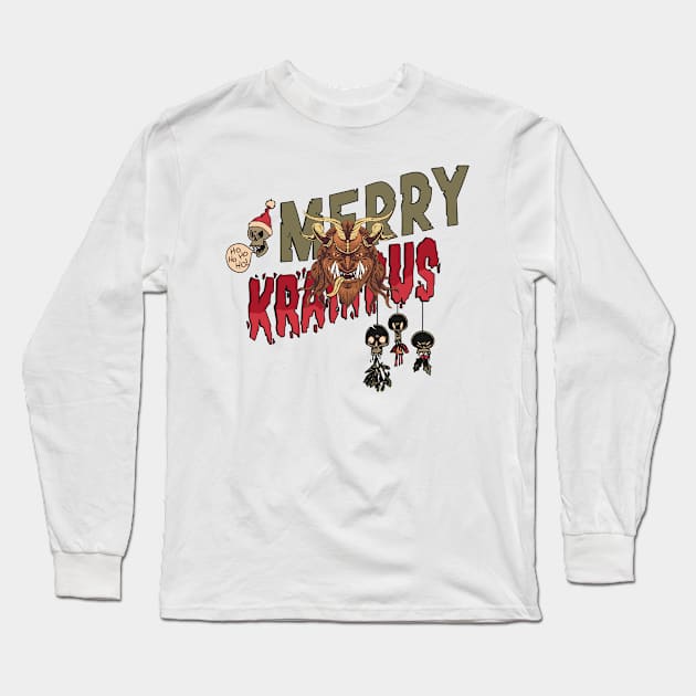 krampus Long Sleeve T-Shirt by JayD World